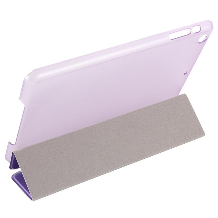 Silk Texture Horizontal Flip Leather Case with Three-Folding Holder for iPad mini 4(Purple) - iPad Mini 4 & 3 & 2 & 1 Cases by buy2fix | Online Shopping UK | buy2fix