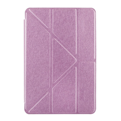 Transformers Style Silk Texture Horizontal Flip Solid Color Leather Case with Holder for iPad mini 4(Pink) - iPad Mini 4 & 3 & 2 & 1 Cases by buy2fix | Online Shopping UK | buy2fix