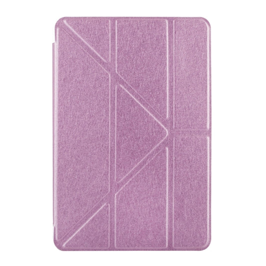 Transformers Style Silk Texture Horizontal Flip Solid Color Leather Case with Holder for iPad mini 4(Pink) - iPad Mini 4 & 3 & 2 & 1 Cases by buy2fix | Online Shopping UK | buy2fix