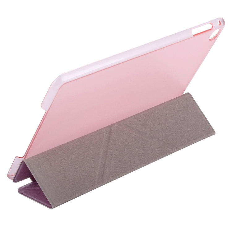 Transformers Style Silk Texture Horizontal Flip Solid Color Leather Case with Holder for iPad mini 4(Pink) - iPad Mini 4 & 3 & 2 & 1 Cases by buy2fix | Online Shopping UK | buy2fix