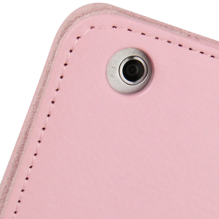 2-fold Litchi Texture Flip Leather Case with Holder Function for iPad mini 1 / 2 / 3(Pink) - iPad Mini 3 & 2 & 1 Cases by buy2fix | Online Shopping UK | buy2fix