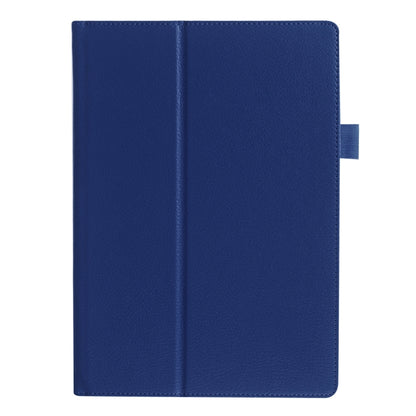 Litchi Texture Horizontal Flip Solid Color Leather Case with Holder for Lenovo TAB 2 A10-30 X30F & TAB 2 A10-70F, 10.1 inch(Dark Blue) - Lenovo by buy2fix | Online Shopping UK | buy2fix