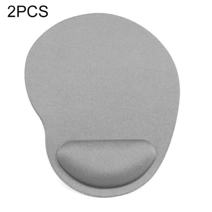 2 PCS Cloth Gel Wrist Rest Mouse Pad(Grey) - Mouse Pads by buy2fix | Online Shopping UK | buy2fix
