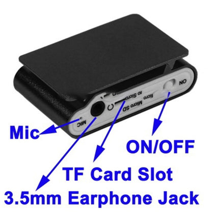 TF / Micro SD Card Slot MP3 Player with LCD Screen, Metal Clip(Black) - MP3 Player by buy2fix | Online Shopping UK | buy2fix