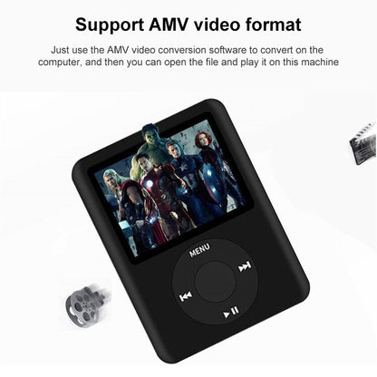 1.8 inch TFT Screen MP4 Player with TF Card Slot, Support Recorder, FM Radio, E-Book and Calendar(Silver) - MP4 Player by buy2fix | Online Shopping UK | buy2fix