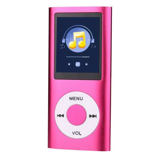 1.8 inch TFT Screen Metal MP4 Player with TF Card Slot, Support Recorder, FM Radio, E-Book and Calendar(Magenta) - MP4 Player by buy2fix | Online Shopping UK | buy2fix