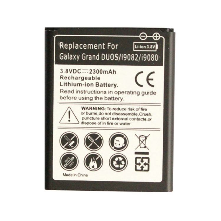 2300mAh Replacement Battery for Galaxy Grand DUOS / i9082 / i9080(Black)(Black) by buy2fix