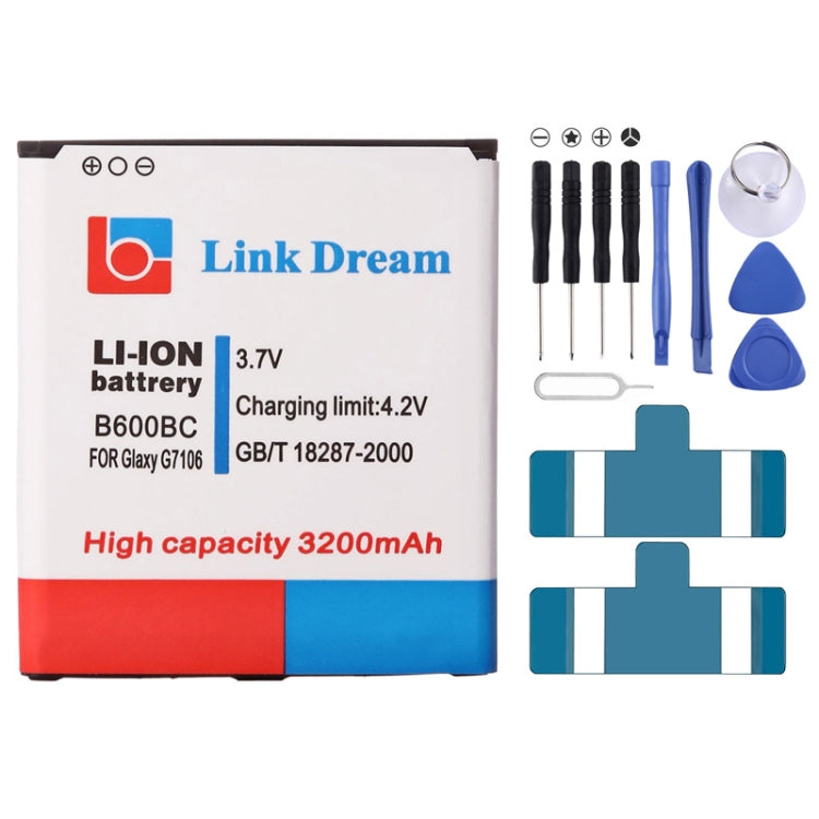 Link Dream High Quality 3200mAh Replacement Battery for Galaxy Grand 2 / G7106 (B600BC) by buy2fix