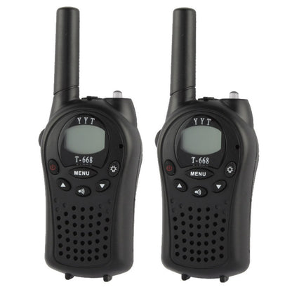 2 PCS T-668 400-470MHz 1.0 inch LCD 8 / 20 / 22CHS Walkie Talkie Set - Handheld Walkie Talkie by buy2fix | Online Shopping UK | buy2fix
