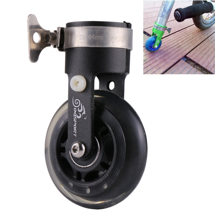 OQSPORT Folding Bicycle Auxiliary Wheel Booster Wheel(Black) by buy2fix