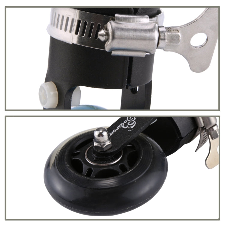 OQSPORT Folding Bicycle Auxiliary Wheel Booster Wheel(Black) by buy2fix