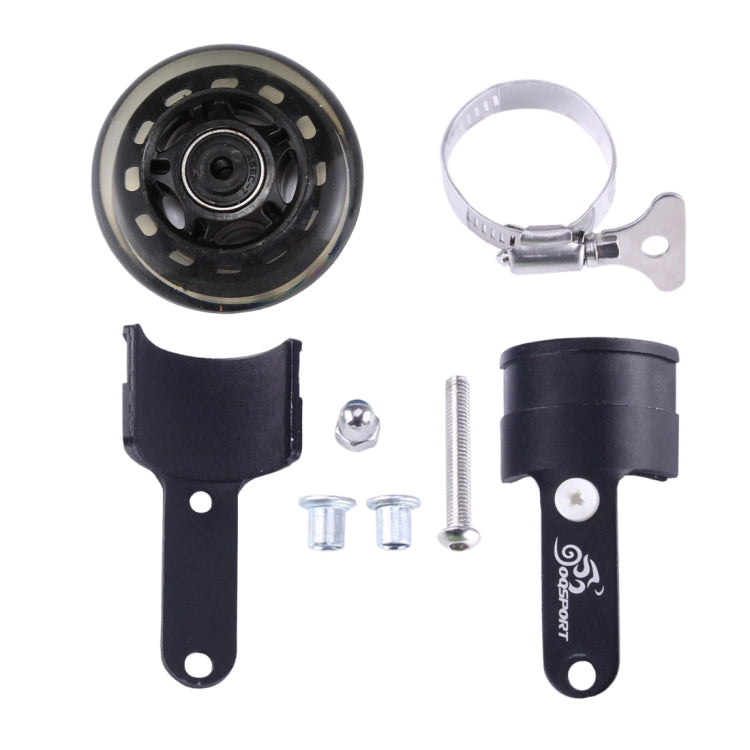 OQSPORT Folding Bicycle Auxiliary Wheel Booster Wheel(Black) by buy2fix