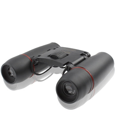 Mini Folded Field 7.2 Degree 126m / 1000m 30 x 60mm Red Multi-Coated Day Vision Outdoor Telescope Binoculars(Black) - Binoculars by buy2fix | Online Shopping UK | buy2fix