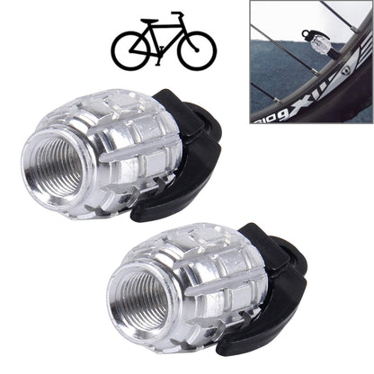 4 PCS Universal Bicycle Tire Valve Caps(Silver) - Tire Valve Caps by buy2fix | Online Shopping UK | buy2fix