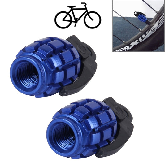 4 PCS Universal Bicycle Tire Valve Caps(Blue) - Tire Valve Caps by buy2fix | Online Shopping UK | buy2fix