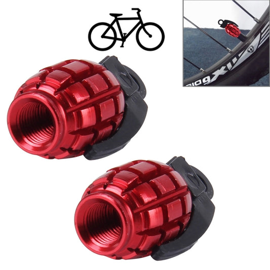 4 PCS Universal Bicycle Tire Valve Caps(Red) - Tire Valve Caps by buy2fix | Online Shopping UK | buy2fix