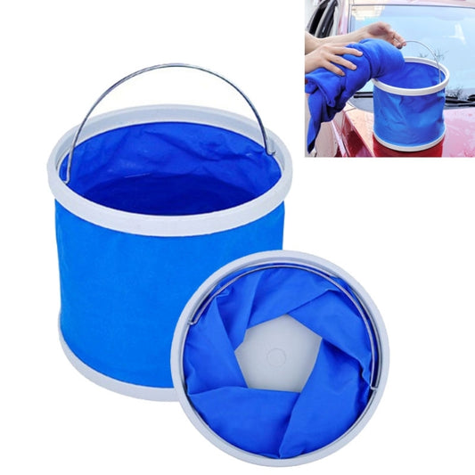 9L Multifunctional Foldable Bucket for Car Washing / Fishing / Storage, Random Color Delivery by buy2fix