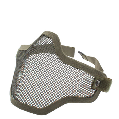 Half Face Net Mesh Style Protection Mask with Elastic Strap(Army Green) by buy2fix