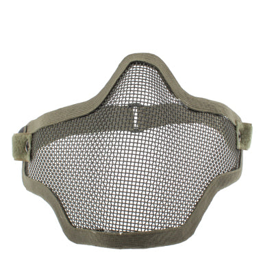 Half Face Net Mesh Style Protection Mask with Elastic Strap(Army Green) by buy2fix