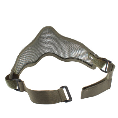 Half Face Net Mesh Style Protection Mask with Elastic Strap(Army Green) by buy2fix