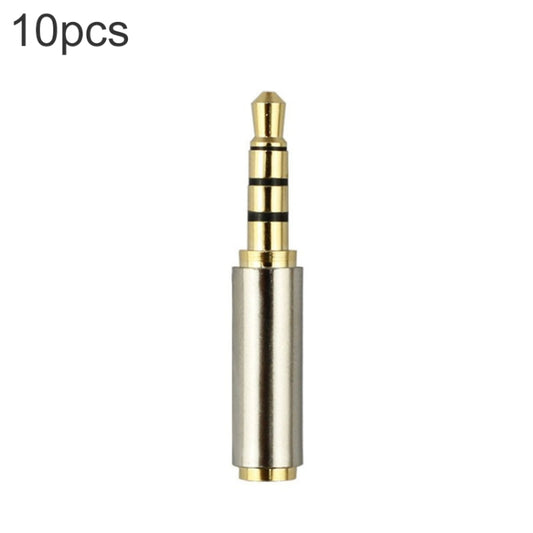 3.5mm 4-Pin Audio Jack Connector to 2.5mm 4-Pin Adapters (10 Pcs in One Package, the Price is for 10 Pcs) by buy2fix