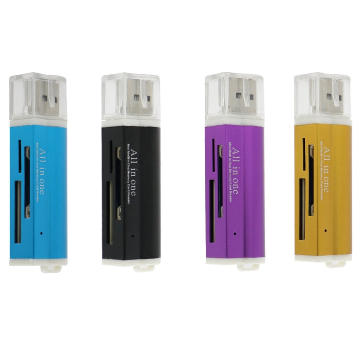 2 PCS Multi All in 1 USB 2.0 Micro SD SDHC TF M2 MMC MS PRO DUO Memory Card Reader(Blue) by buy2fix