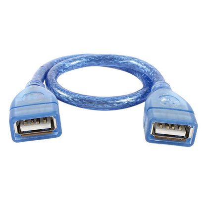 USB 2.0 Type A Female to Female AF/AF Cable, Length: 30cm(Blue) by buy2fix