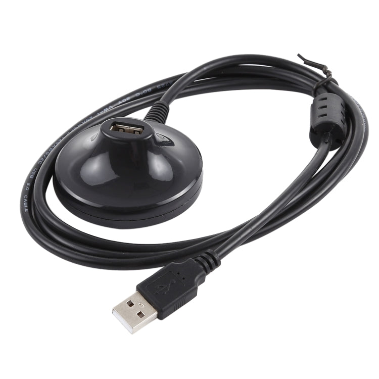 USB 2.0 AM to AF Extension Cable with Base, Length: 1.5m(Black) by buy2fix