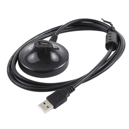 USB 2.0 AM to AF Extension Cable with Base, Length: 1.5m(Black) by buy2fix