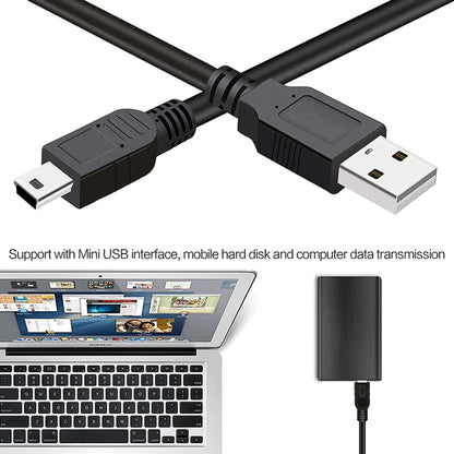 USB 2.0 AM to Mini 5pin USB Cable, Length: 1.5m(Black) by buy2fix