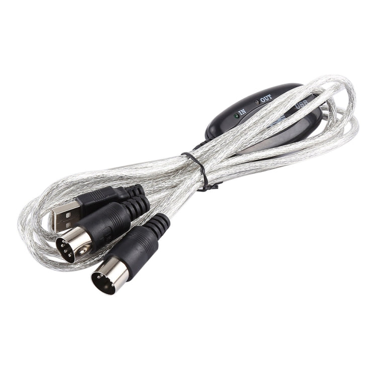 USB to MIDI Interface Electric Piano Converter Adapter Cable, Length: 1.8m - USB Cable by buy2fix | Online Shopping UK | buy2fix