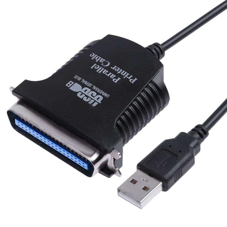 USB to Parallel 1284 36 Pin Printer Adapter Cable, Cable Length: 1m(Black) - RS485 / RS232 Series by buy2fix | Online Shopping UK | buy2fix
