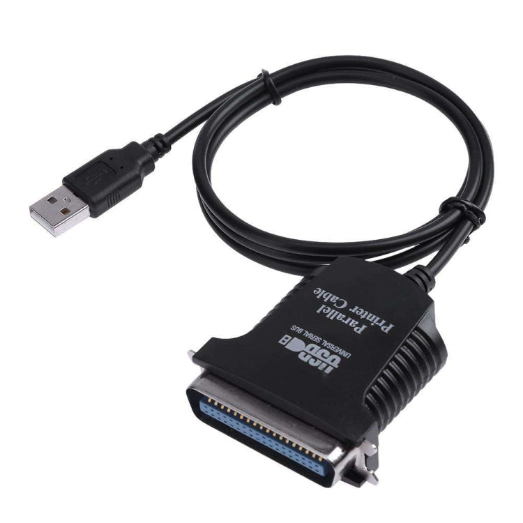 USB to Parallel 1284 36 Pin Printer Adapter Cable, Cable Length: 1m(Black) - RS485 / RS232 Series by buy2fix | Online Shopping UK | buy2fix