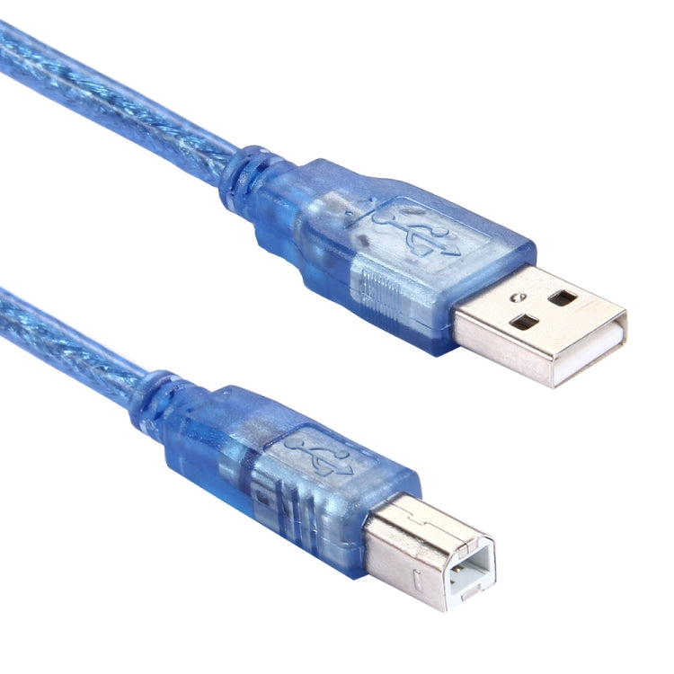 Normal USB 2.0 AM to BM Cable, with 2 Core, Length: 1.8m(Blue) by buy2fix