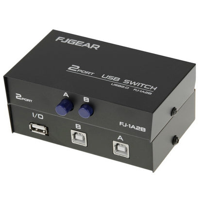 2 Port USB Data Switch(Black) by buy2fix