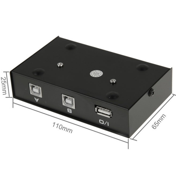 2 Port USB Data Switch(Black) by buy2fix