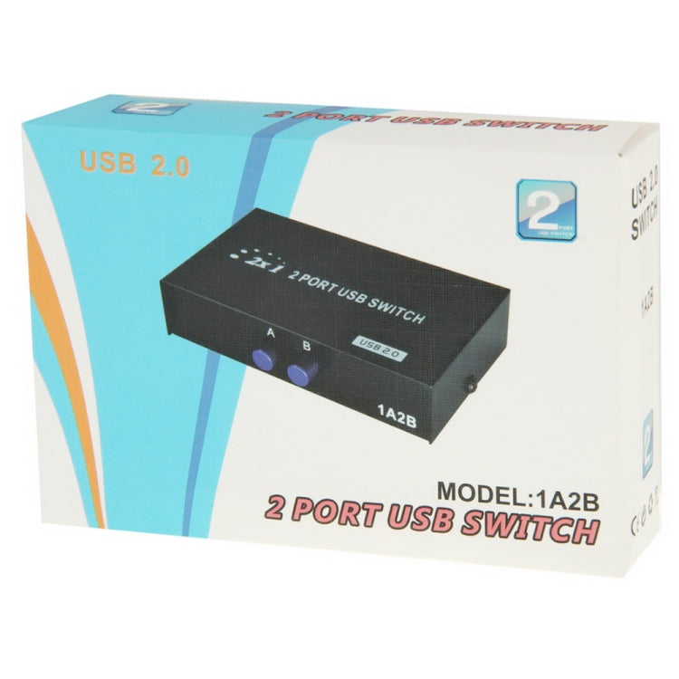 2 Port USB Data Switch(Black) by buy2fix