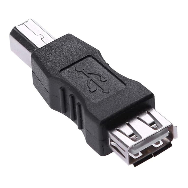 USB 2.0 A Female to B Male Adapter Connector AF to BM Converter for Printer(Black) - USB Adapter by buy2fix | Online Shopping UK | buy2fix