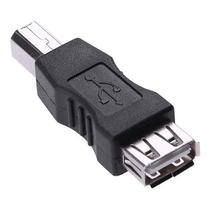 USB 2.0 A Female to B Male Adapter Connector AF to BM Converter for Printer(Black) - USB Adapter by buy2fix | Online Shopping UK | buy2fix