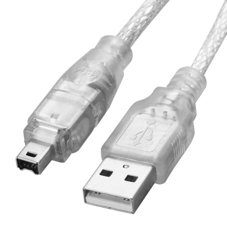 USB 2.0 Male to Firewire iEEE 1394 4 Pin Male iLink Cable, Length: 1.2m - 1394 Series by buy2fix | Online Shopping UK | buy2fix