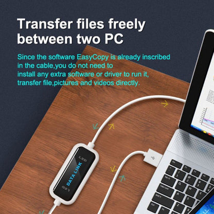 High Speed USB 2.0 Data Link Cable, PC to PC Data Share, Plug and Play, Length: 165cm by buy2fix