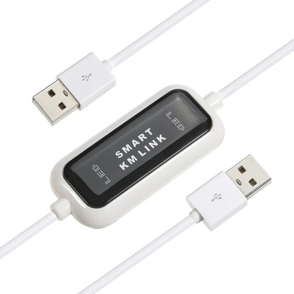 High Speed USB 2.0 Smart KM Link Cable, PC to PC Keyboard & Mouse Share, Plug and Play, Length: 165cm by buy2fix