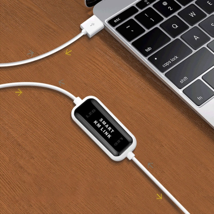 High Speed USB 2.0 Smart KM Link Cable, PC to PC Keyboard & Mouse Share, Plug and Play, Length: 165cm by buy2fix