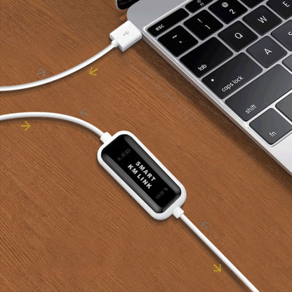 High Speed USB 2.0 Smart KM Link Cable, PC to PC Keyboard & Mouse Share, Plug and Play, Length: 165cm by buy2fix