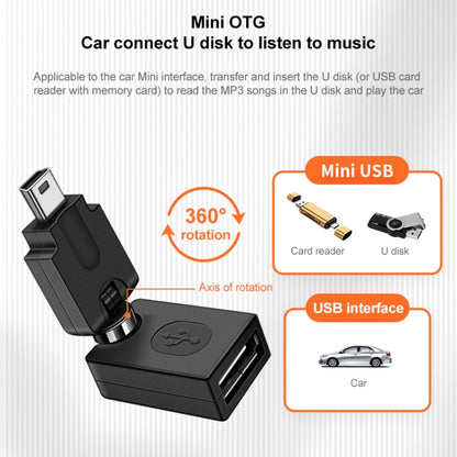 High Quality USB 2.0 AF to OTG Mini USB Adapter, Support 360 Degree Rotation by buy2fix
