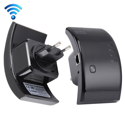 300Mbps Wireless-N WIFI 802.11n Repeater Range Expander(Black) - Powerline Network Adapters by buy2fix | Online Shopping UK | buy2fix