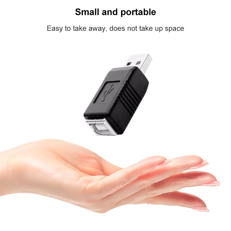 USB 2.0 AM to BF Printer Adapter Converter(Black) by buy2fix
