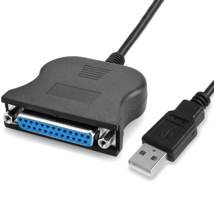 USB 2.0 to DB25 25 Pin Female Port Print Converter Cable(Black) - RS485 / RS232 Series by buy2fix | Online Shopping UK | buy2fix