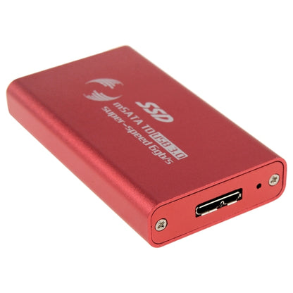 6gb/s mSATA Solid State Disk SSD to USB 3.0 Hard Disk Case(Red) by buy2fix