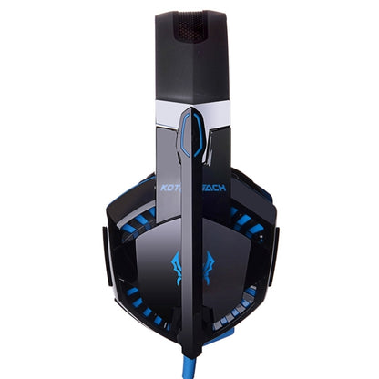 EACH G2000 Over-ear Stereo Bass Gaming Headset with Mic & LED Light for Computer, Cable Length: 2.2m(Blue) by KOTION EACH